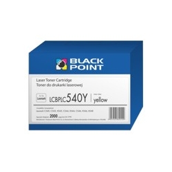C540H1YG YELLOW toner BLACK POINT zamiennik do Lexmark C540, C543, X543, C544, X544, C546, X546, X548 - zamiennik Lexmark C540H1YG YELLOW